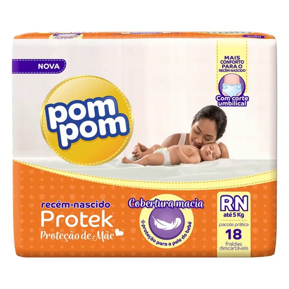 FR POM POM RECEN NASCIDO C/18