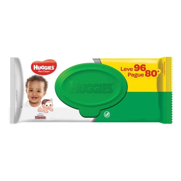 TOALHA UMED HUGGIES MAX CLEAN C/96