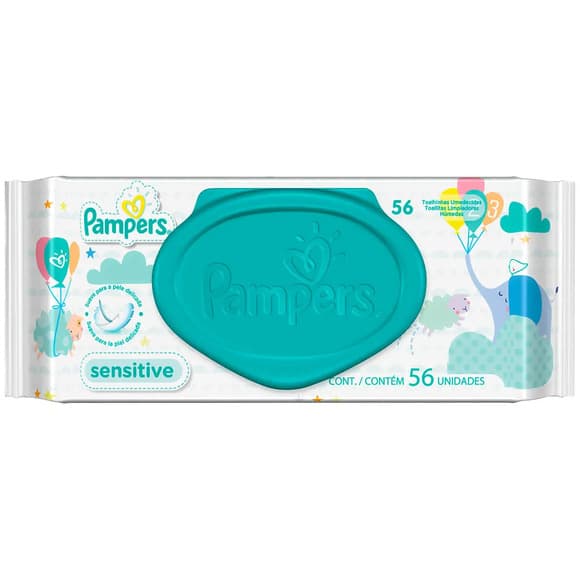 TOALHA UMED PAMPERS C/56UN SUAVE