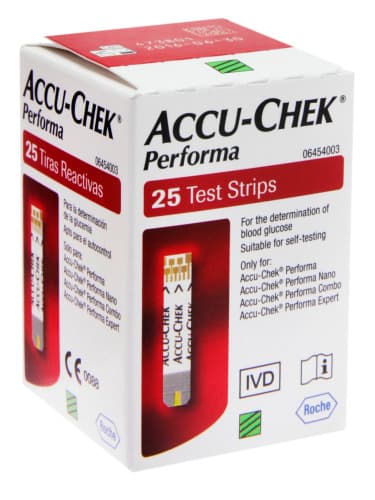 ACCU-CHEK PERFO TIRAS  25