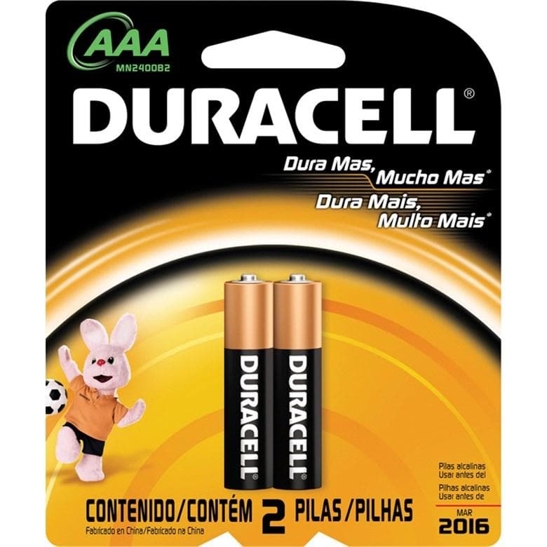 PILHADURACELL AAA C/2