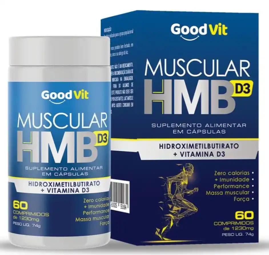 MUSCULAR HMB D3 GOOD VIT  60CPS