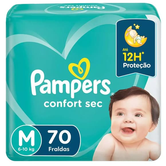 FR PAMPERS CONFORTSEC M C/70UN