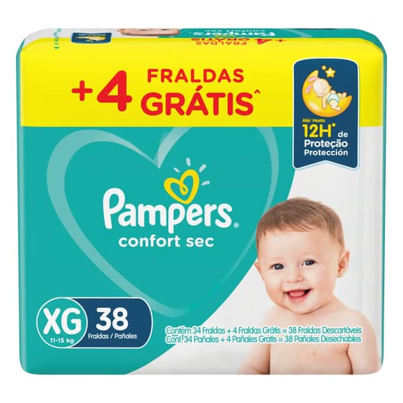 FR PAMPERS (XG) C/34 MEGA ECONOMICA