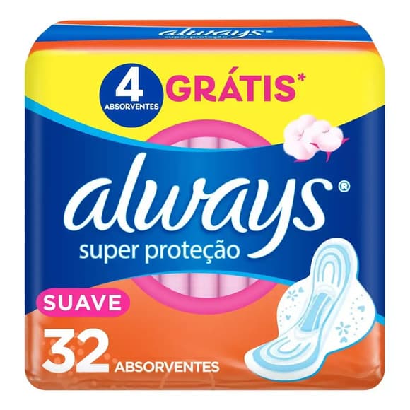ABS ALWAYS BAS SUAVE 32 UNIDADES