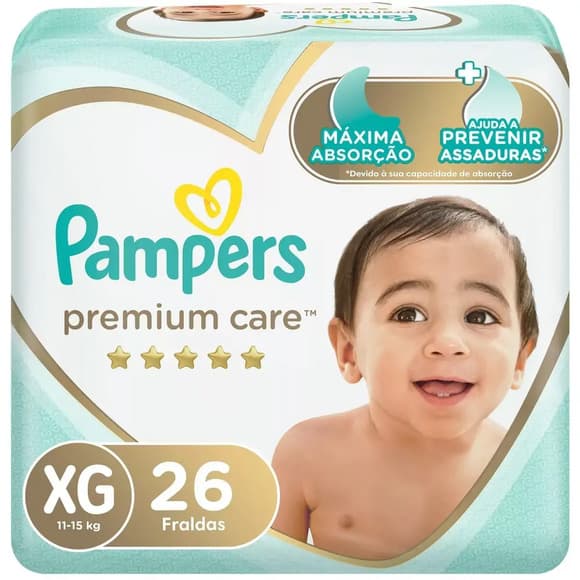 FR PAMPERS (XG) C/26 PREMIUM CARE