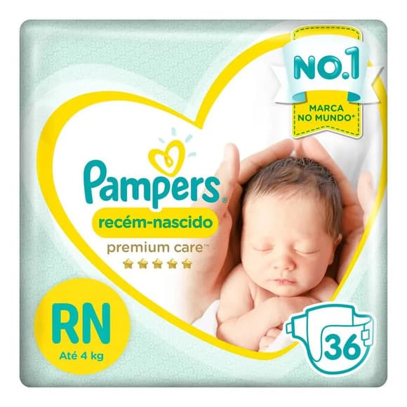 FR PAMPERS RECEM NAS C/36 PREMIUM CARE