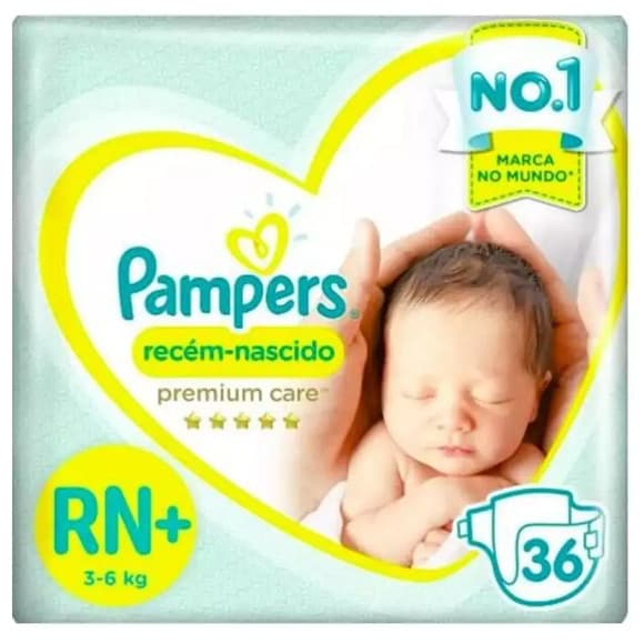 FR PAMPERS RESCEM NA RN C/36 PREMIUM CARE