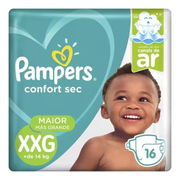 FR PAMPERS  CONFORT SEC XXG16