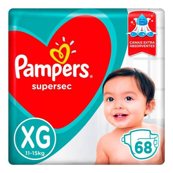 FR PAMPERS SUPERSEC JUMBO XG C/68
