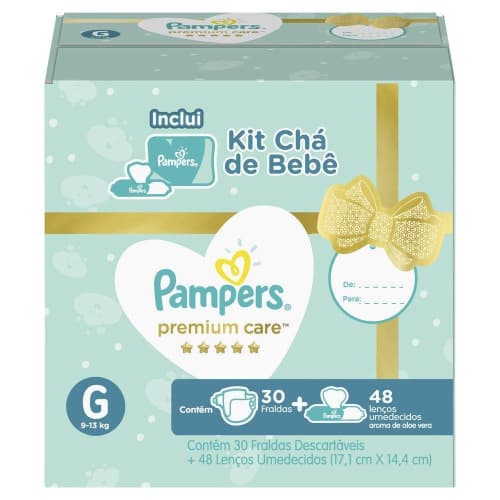 KIT CHA DE BEBE PAMPERS 26+48