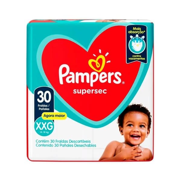 FR PAMPERS SUPERSEC XXG 30 UNI