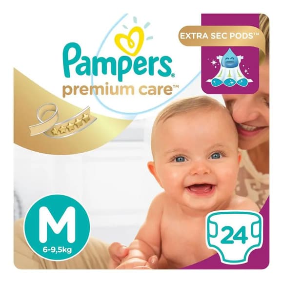 FR PAMPERS (M) C/24 PREMIUM CARE