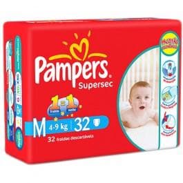FR PAMPERS SUPERSEC M C 32 + 2 GRATIS