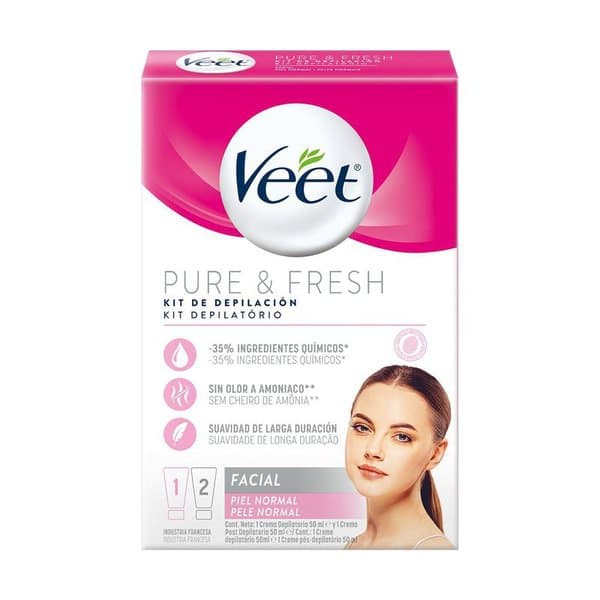 KIT DEPILACAO VEET F ACIAL 2X50ML-DEMAIS