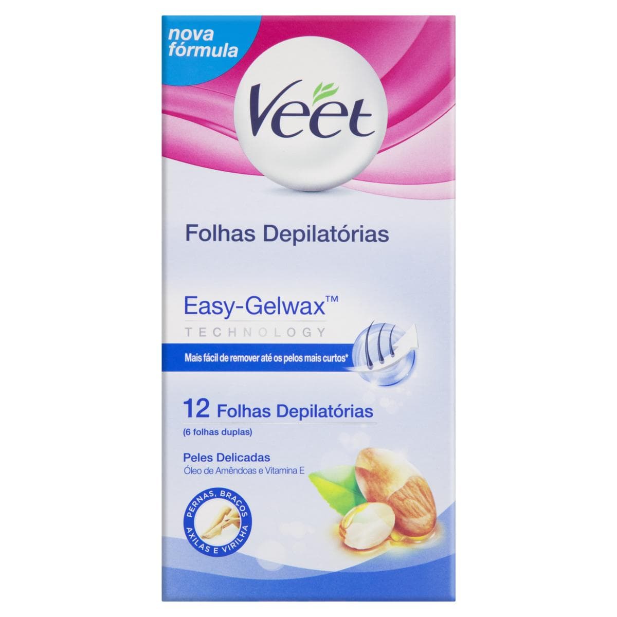 FOLHAS VEET DEPILATORIA  PERNAS CORPO C12