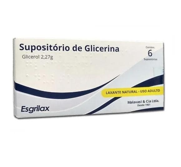 SUPOSI DE GLICERINA ESGRILAX ADULTO C/6