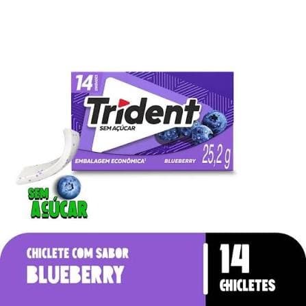CHICLETE TRIDENT BLUEBERRY 25,2G