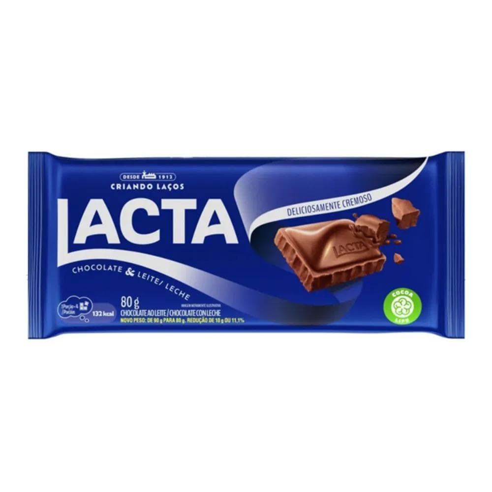 LACTA AO LEITE 80G