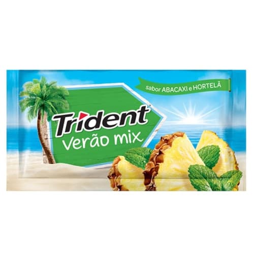 CHICLETE TRIDENT ABACAXI E HORTELA