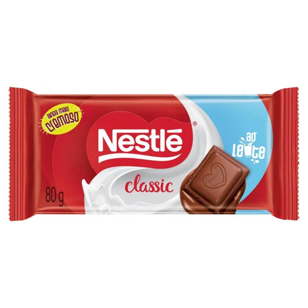 CLASSIC CHOCOLATE  AO LEITE BARRA 80G