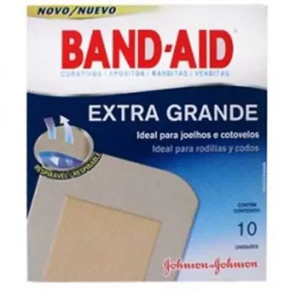 CURATIVO BAND AID EXTRA GRANDE C/10