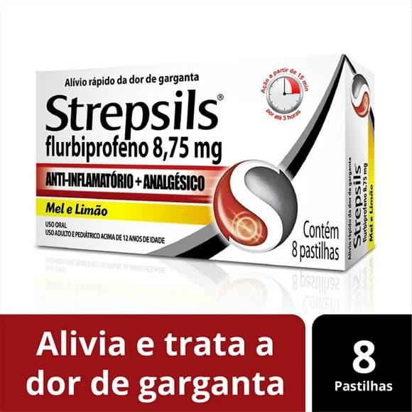 STREPSILS 8,75MG 8 PAST