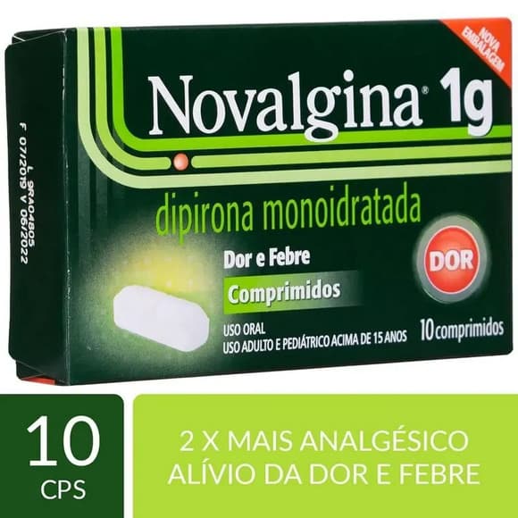 NOVALGINA 1G CX 10 COMP