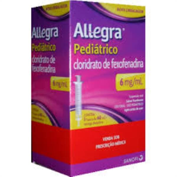 ALLEGRA PEDIATRICO 6MG 60ML+COP FRAMBOE