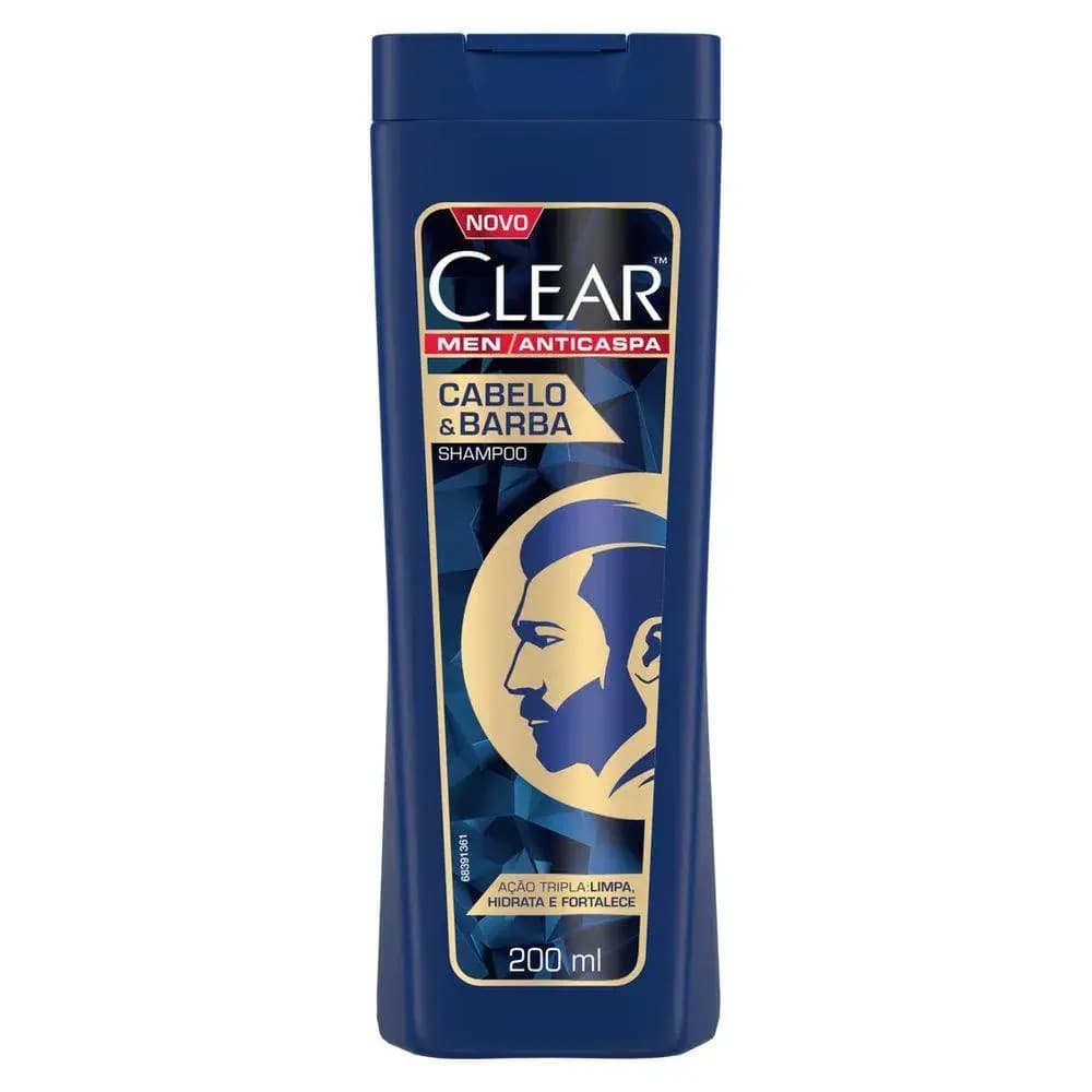 SH CLEAR MEN CABELO BARBA 200ML