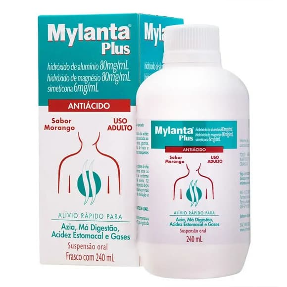 MYLANTA PLUS MORANGO C/240ML