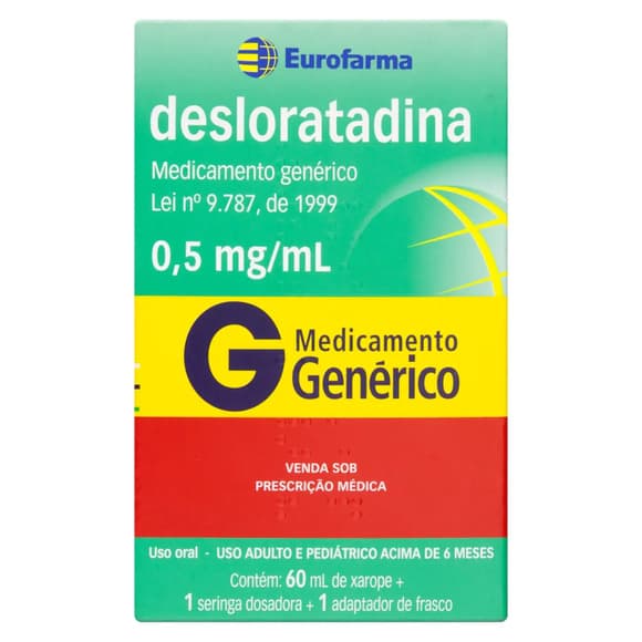 DESLORATADINA(GE 0,5MG/ML XPE X 60 ML