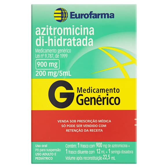 AZITROMICINA(GE 900MG FR+DIL 12