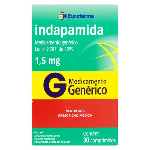 INDAPAMIDA(GEN) 1,5MG X30CP