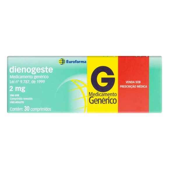 DIENOGESTE G)2MG CX 30 CPR