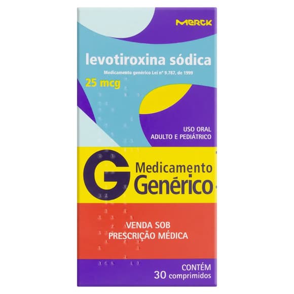LEVOTIROXINA SO 25MCG CX 30COMP