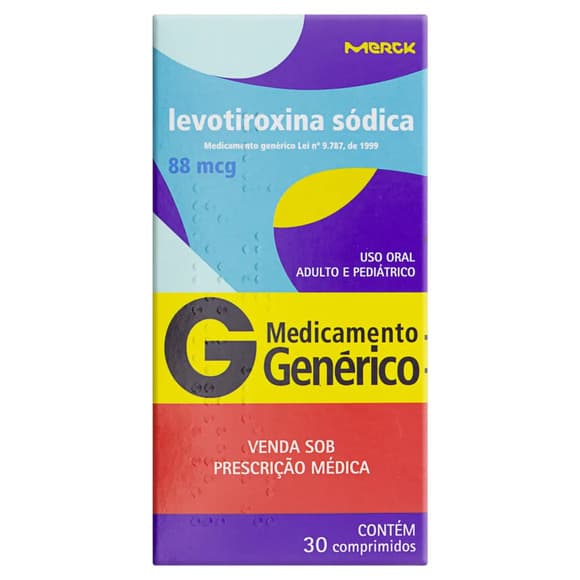LEVOTIROXINA SO G)88MCG CX 30CP