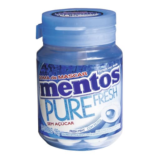 CHICLETE MENTOS PURE FRESH 56G