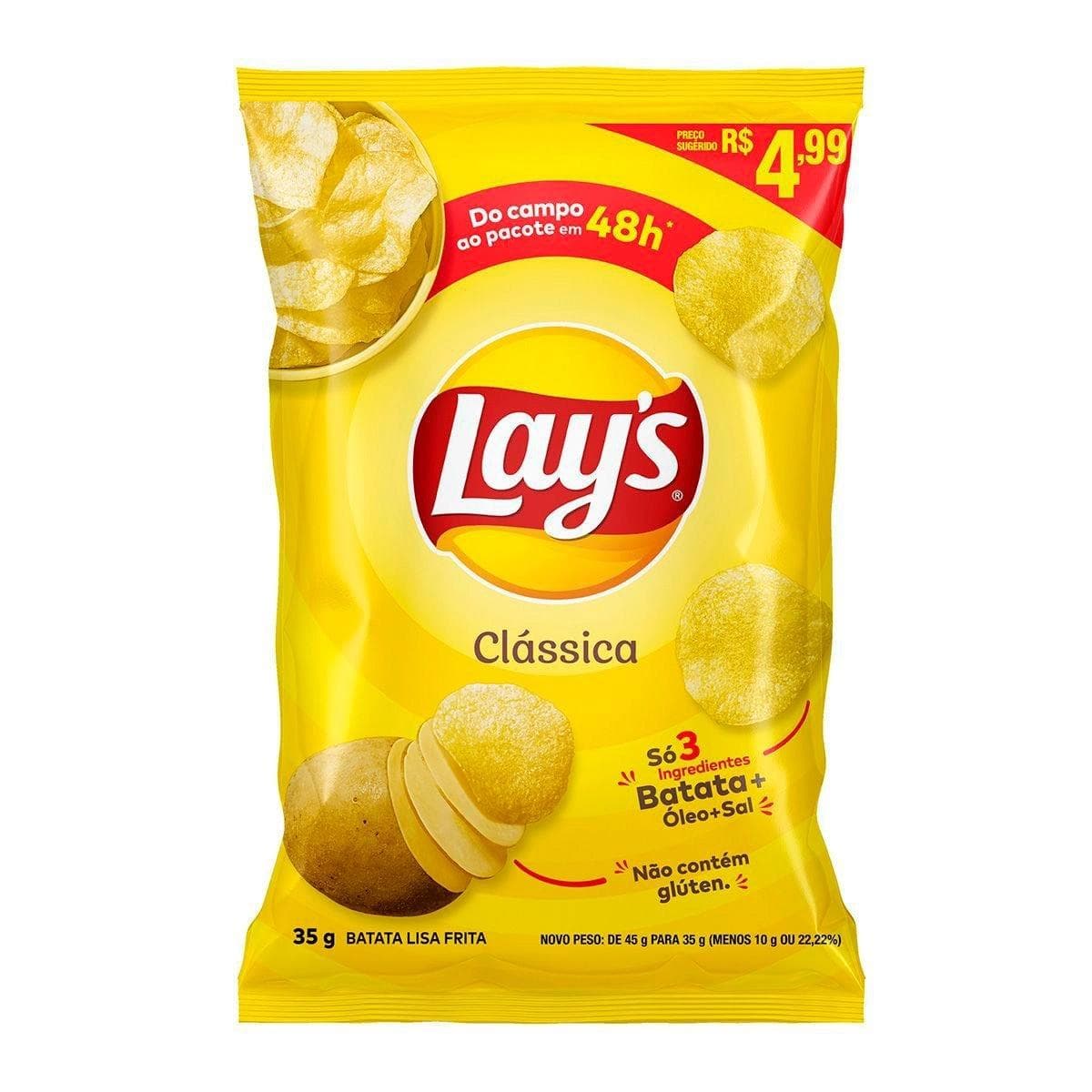 SALGADINHO LAYS CLASSICA 35G