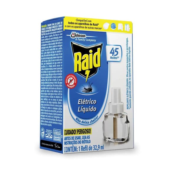 INSET RAID PROTECTOR REFIL LIQ 45 NOITES