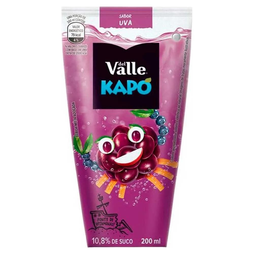 SUCO DEL VALLE KAPO UVA 200ML