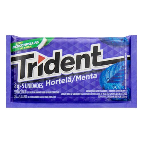 CHICLETE TRIDENT HORTELA/ MENTA