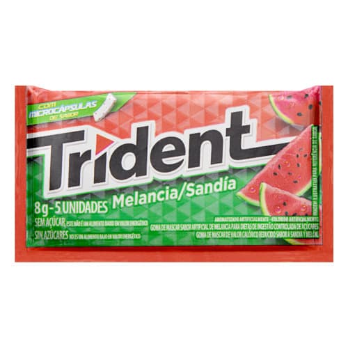 CHICLETE TRIDENT MELANCIA