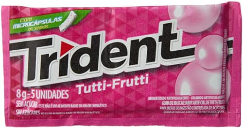 CHICLETE TRIDENT TUTTI-FRUTTI C/5 UN