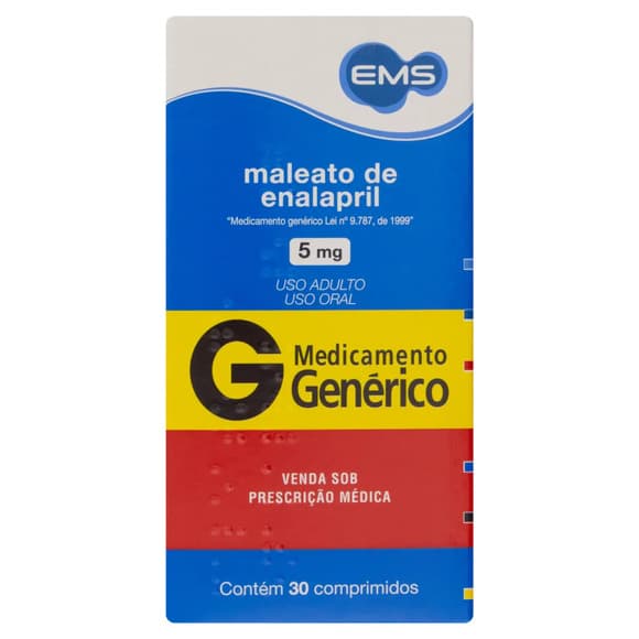 MALEATO ENALAPR GEN) 5MG 30COMP