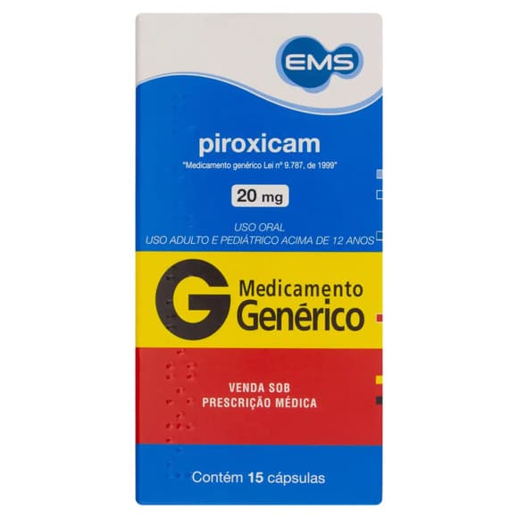 PIROXICAM(GEN) 20MG CX/15COMP