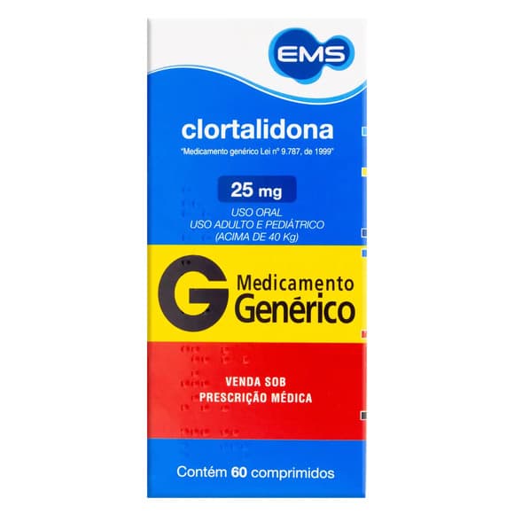 CLORTALIDONA(GE 25MG CX/60CPR