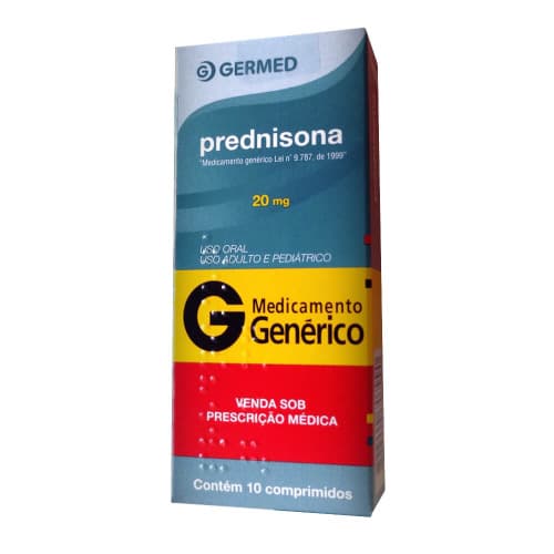 PREDNISONA(GEN) 20MG CX/10CPR