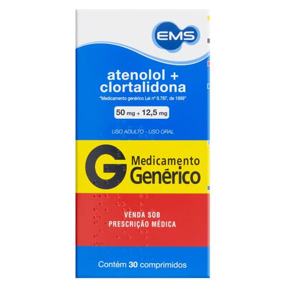 ATENOLOL+CLORTA GE)50/12,5MG 30