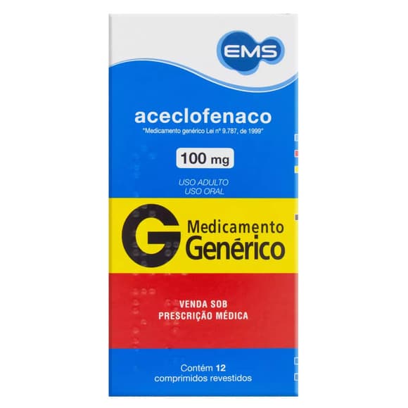 ACECLOFENACO(GE 100MG 2BL 6CP R